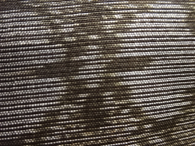 JAPANESE KIMONO / ANTIQUE KIMONO / SILK / DORO OSHIMA TSUMUGI / WOVEN FLORAL ARABESQUE